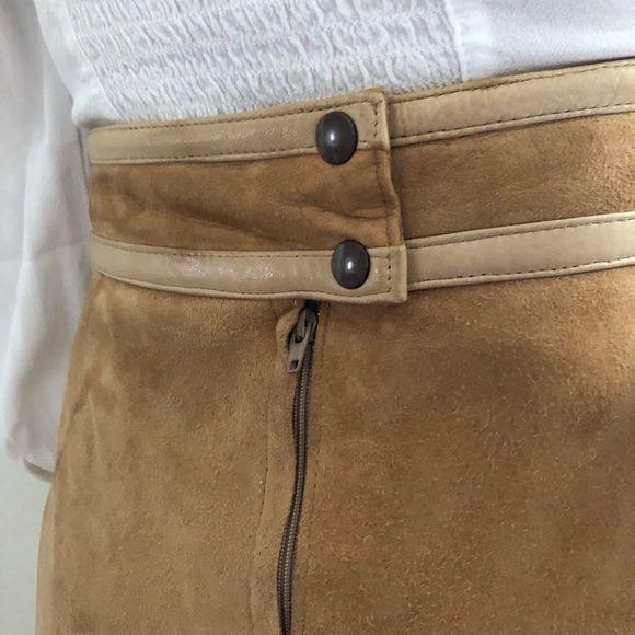 Vintage Suede Midi Skirt - Picture 5 of 9